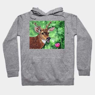 Funny Deer Painting Hoodie